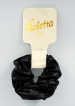 Violetta резинка для волосся тканинна зі штучної шкіри, 1шт