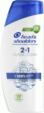 HEAD&SHOULDERS шампунь 2в1 Основной уход, 625мл