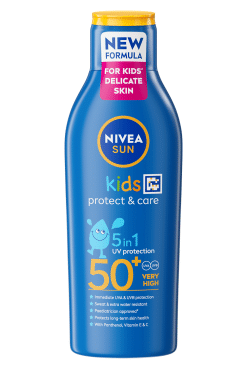Nivea Sun лосьон солнцезащитный детский Защита и уход SPF50+, 200 мл фото 1