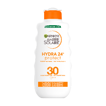 Солнцезащитное водостойкое молочко Garnier Ambre Solaire против сухости кожи тела и лица SPF 30+, 200 мл