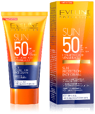 Eveline емульсiя для обличчя сонцезахисна для чутливої шкіри SPF50, 50 мл