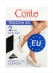 Женские гольфы Conte TENSION 20 Den 2 пары, размер 23-25, Nero