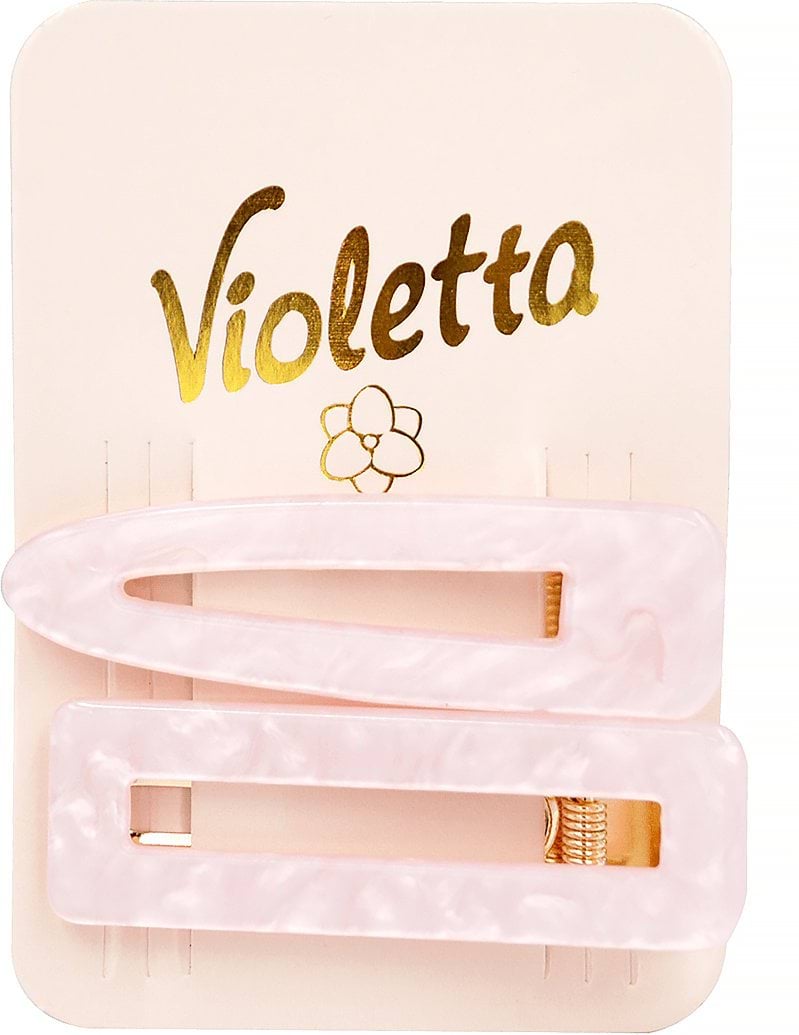 Затиски для волосся Violetta з імітацією перламутру 2 шт