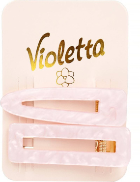 Затиски для волосся Violetta з імітацією перламутру 2 шт