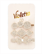Violetta col. затиски для волосся артикул  CH-WNT-24-140, 3 штуки