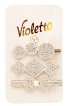 Затиски для волосся Violetta col. (CH-WNT-24-140) 3 шт.