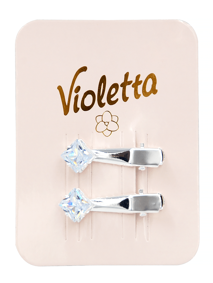 Violetta Ніжні шпильки для волосся з ограненими стразами,2шт