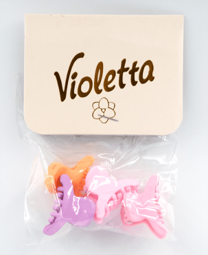 Violetta col. крабики для волосся колір в асортименті  артикул  CH-WNT-24-165, 4 штуки