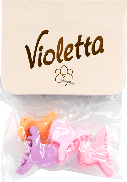 Крабики для волосся Violetta col. (CH-WNT-24-165) 4 шт (колір в асортименті)
