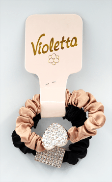 Violetta Элегантные резинки для волос с блестящими элементами, 2шт фото 1