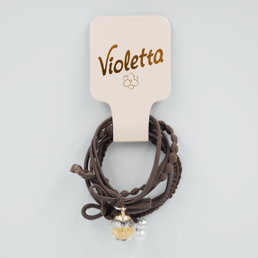 Violetta col. резинки для волос с украшением артикул CH-WNT-24-170, 4 штуки