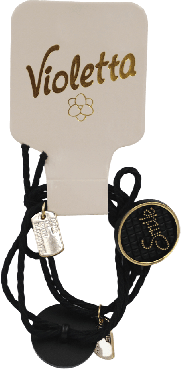 Резинки для волос Violetta col. с украшением (CH-WNT-24-176) 2 шт