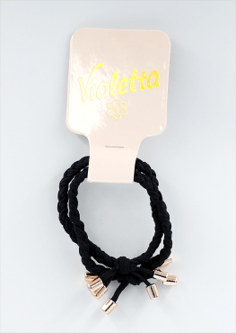 Violetta col. резинки для волос с украшением артикул CH-WNT-24-179, 2 штуки