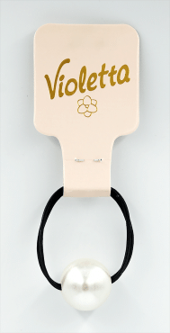 Violetta col. резинка для волосся з намистиною артикул  CH-WNT-24-186, 1 штука