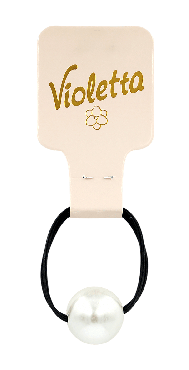 Резинка для волосся Violetta col. з намистиною артикул (CH-WNT-24-186) 1 шт.