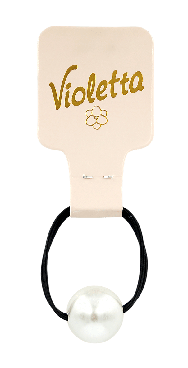 Резинка для волосся Violetta col. з намистиною артикул (CH-WNT-24-186) 1 шт.