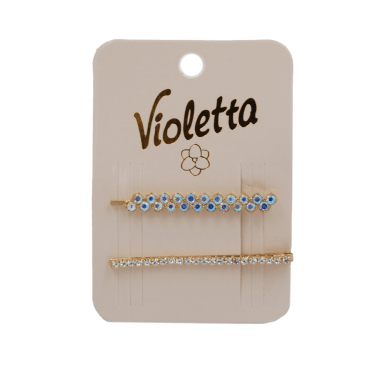 Violetta невидимки для волосся з прикрасою, 2шт