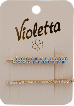 Невидимки для волос Violetta с украшением 2 шт