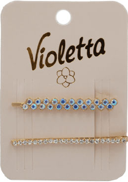 Невидимки для волос Violetta с украшением 2 шт