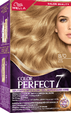Крем-фарба для волосся WELLA Color Perfect 8/0 Світло-русий