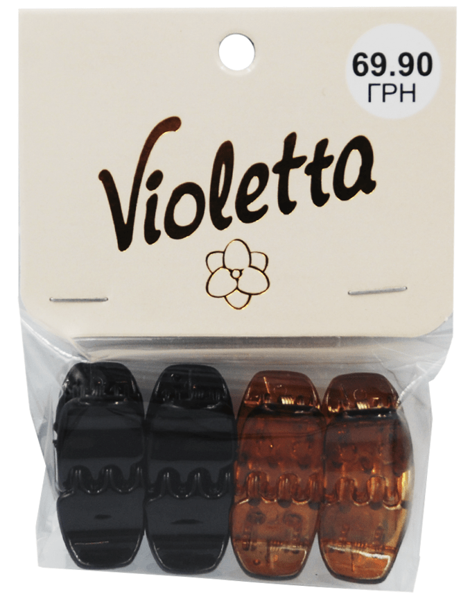 Крабики для волосся Violetta col. (CH-WNT-24-204) 8 шт.