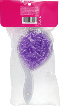 Расческа для волос Violetta детская с единорогом фиолетовая 1 шт фото 1