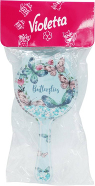 Гребінець для волосся Violetta дитячий з метеликами блакитний 1 шт
