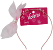 Ободок для волос детский розовый с бантом Violetta 1 шт