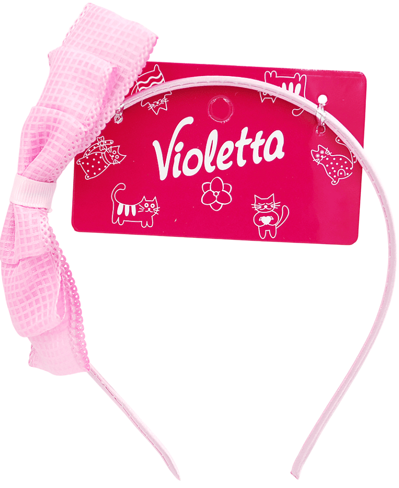 Обідок для волосся дитячий Violetta з прикрасою пишний бант 1шт — фото 1