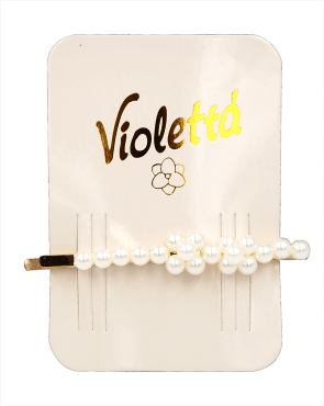 Violetta col. невидимка для волосся з намистинами артикул  CH-WNT-24-270, 1 штука