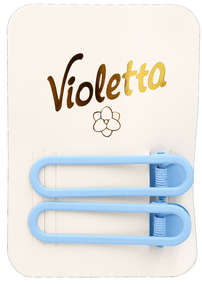 Затиски для волосся Violetta у синьому кольорі 2 шт. — фото 1