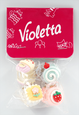 Violetta крабики для волос детские изделия Пирожные, 4шт