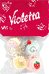 Крабики для волосся дитячі Violetta Тістечка 4 шт