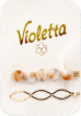 Заколки для волосся Violetta col. (затиск + невидимка) (CH-WNT-24-278) 2 шт