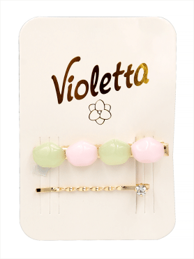 Violetta col. заколки для волос (зажим+невидимка) артикул CH-WNT-24-281, 2 штуки фото 1