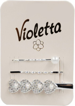 Заколки для волос Violetta зажим + невидимки (CH-WNT-24-282) 3 шт