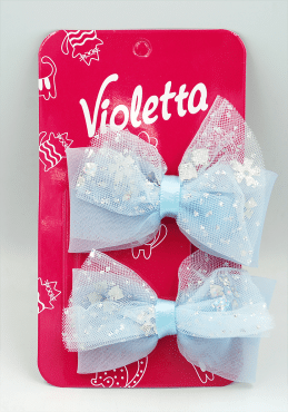 Violetta Ніжні бантики для волосся з фатину, 2 шт фото 1