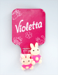 Violetta Набор детских резинок для волос с кроликами, 2 шт.