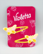Violetta Детские заколки для волос с бабочками,2 шт