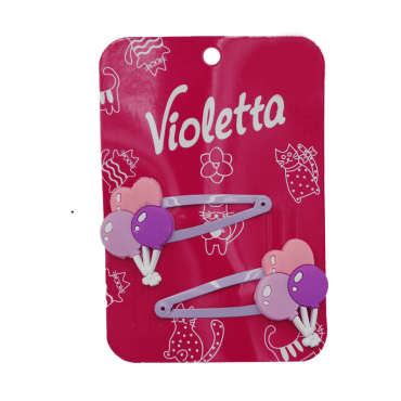 Violetta Дитячі заколки-хлопавки для волосся  з прикрасою, 2 шт