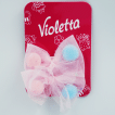 Violetta зажимы для волос детские, розовые бантики, 2шт