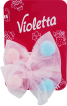 Зажими для волосся Violetta дитячі, рожеві бантики 2 шт