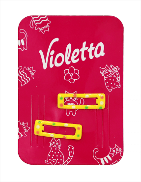 Violetta Детские цветные шпильки-зажимы для волос, 2 шт. фото 2