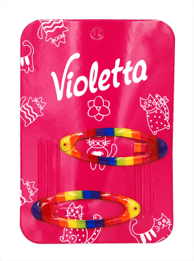 Violetta Дитячі веселкові шпильки для волосся, 2 шт фото 1
