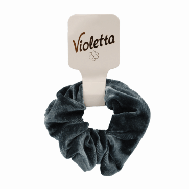 Violetta резинка для волос бархатная, чёрная, 1шт