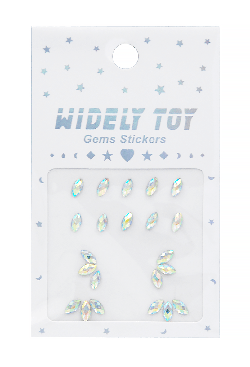 Violetta Блестящие стразы для лица и тела Widely Toy,1 шт фото 1