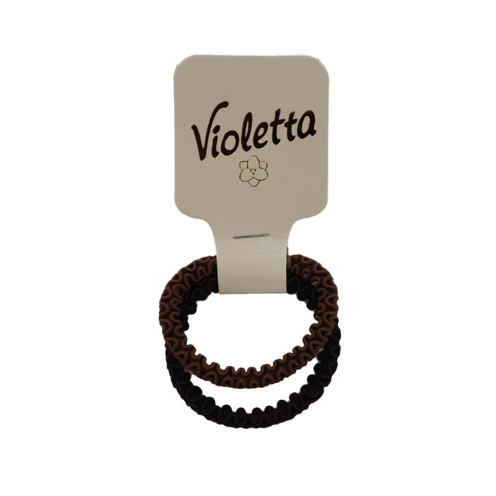 Набір резинок для волосся Violetta чорного кольору, 2 шт