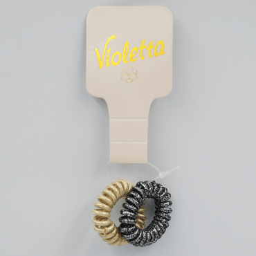 Violetta col. резинки для волос спираль артикул CH-WNT-24-380, 2 штуки