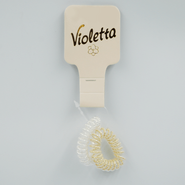 Violetta col. резинки для волосся спіраль артикул  CH-WNT-24-381, 2 штуки