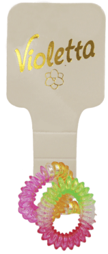 Резинки для волос Violetta спираль 2 шт.